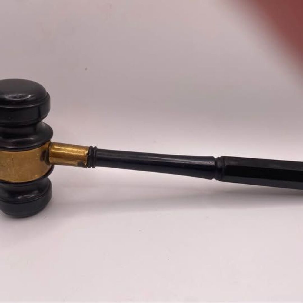Rare 1905 Antique Presentation Gavel - New England Sanitary Club & Plumbing Manu